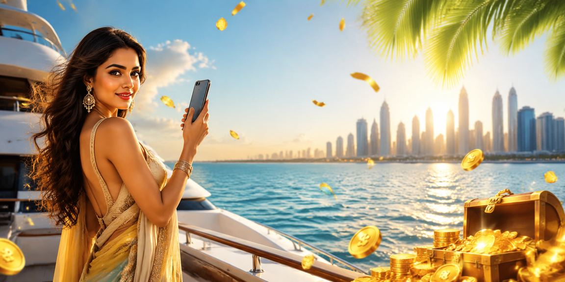 Mobile casino gameplay on beach in India